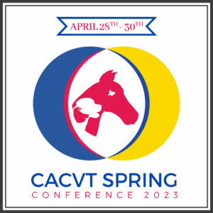 CACVT Spring 2023 conference logo.